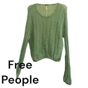 Free People Scoop Neck Sweater XS